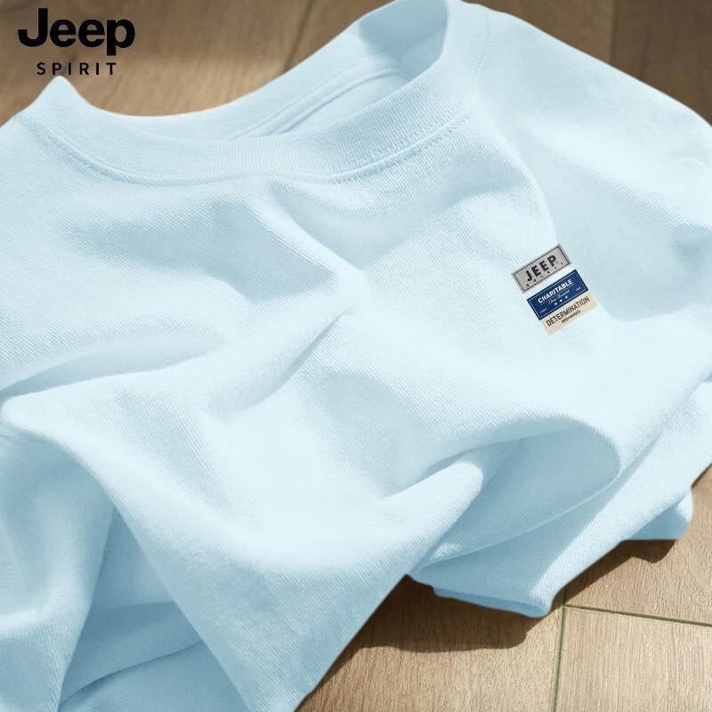 Мужская футболка с коротким рукавом Jeep Spirit из чистого хлопка