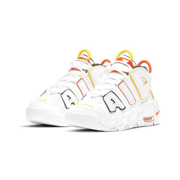 Nike Детские кроссовки Air More Uptempo PS Roswell Raygun White University-Gold Team-Orange DD9286-100