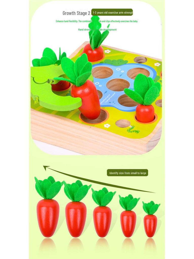 Детская деревянная магнитная игрушка для ловли рыбы и насекомых для раннего образования и взаимодействия родителей и детей