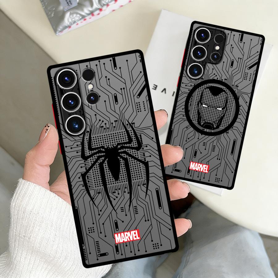 Чехол с логотипом героя Marvel для Samsung Galaxy S26 S22 Note 20 10+ S21 S20 S23 FE S25 Ultra S24 Plus Funda Чехол для телефона