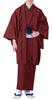 Комплект кимоно из эпонжа [KYOETSU], стираемый, ткань, подкладка, 2 предмета (подкладка кимоно, хаори), Мужской (ЛЛ, красный)