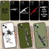 Ak 47 Gun Phone Case For iPhone 11 12 13 14 15 Pro Max Mini Cover For iPhone XR X XS Max 7 8 Plus SE 2020