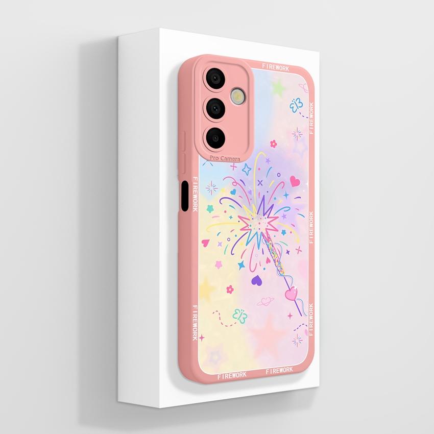 Для Samsung Galaxy A15 A16 A14 M15 M16 F13 F15 Чехол Милый Мультяшный Узор Астронавта Жидкий Силикон Защитный Чехол От Падений Для Samsung Чехол