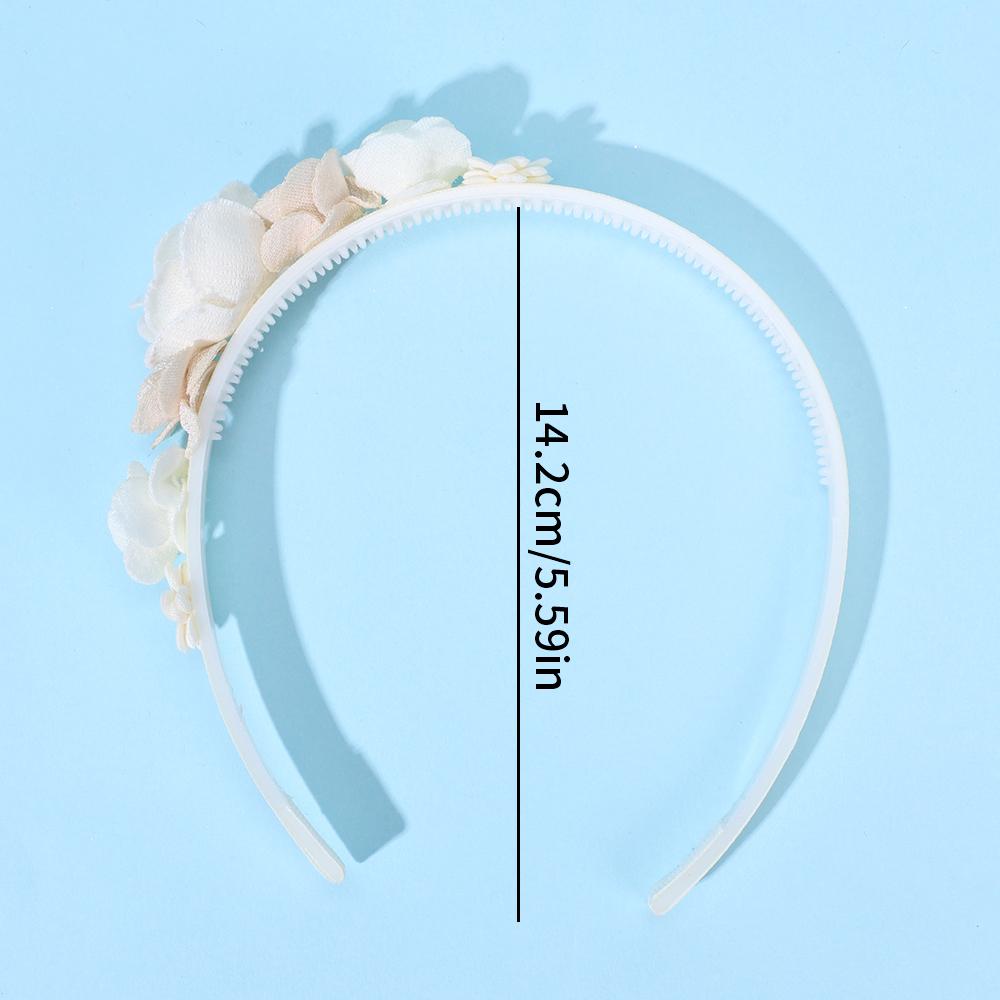 Корейская повязка на голову с цветами Сладкая цветочная повязка для волос Детский обруч для волос Корона для свадьбы принцессы Школьные повседневные головные уборы Аксессуары