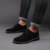 Men Casual Shoes Lace Up Oxfords Business Formal Dress Leather Shoes Derby Shoe Black Platform Sneakers