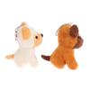 Cute Wolfhound Plush Toy Wolf Dog Pendant Stuffed Doll Keychain Car Bag Decor