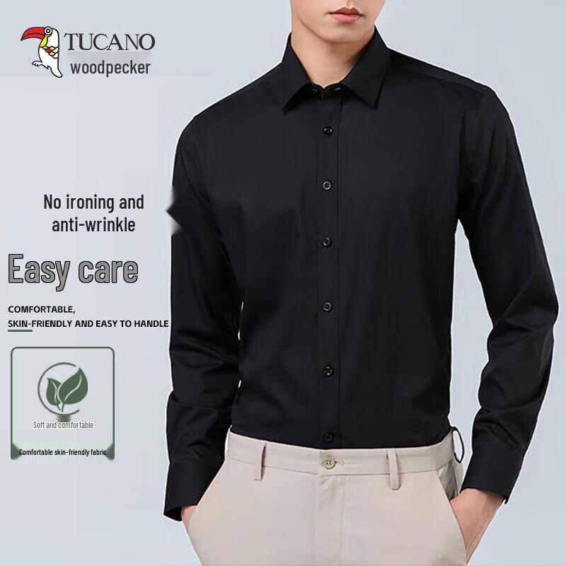 Мужская рубашка Woodpecker Business Casual без глажки