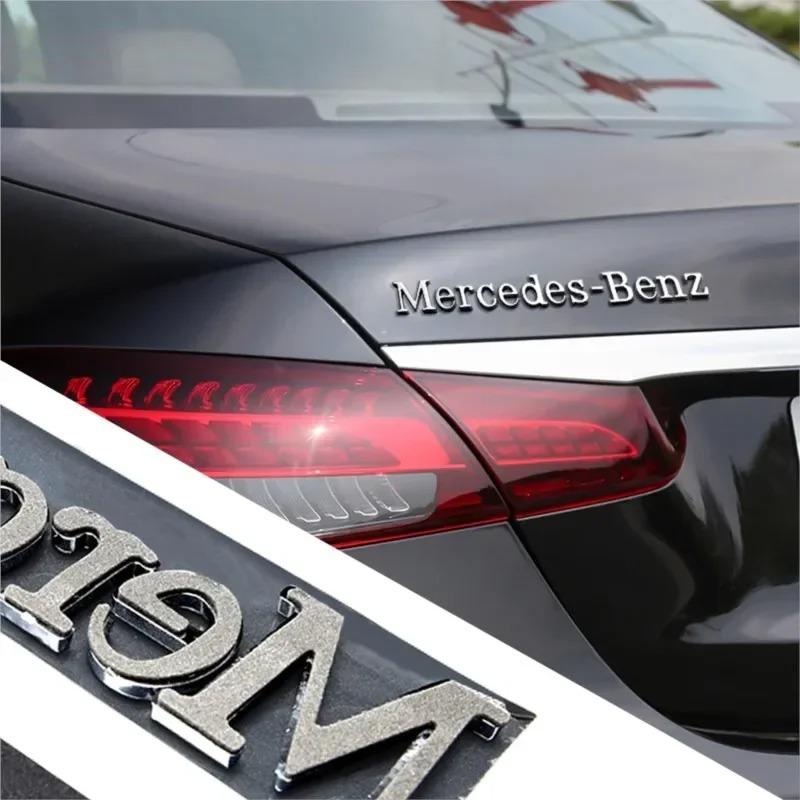 1pcs Car Badge Rear Trunk Body Sticker Emblem Decoration For Mercedes Benz AMG W108 W124 W126 W140 W205 W201 KQ9