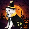 Stand-collar Halloween Pet Costume Star Small Dog Knight Cape Funny Cat Cosplay Cloak  Party