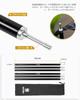 OneTigris aluminum pole for setting up tents and 2 easy to length camping 125cm to 160cm tarps, 3-section/4-section connection, pieces, assemble,