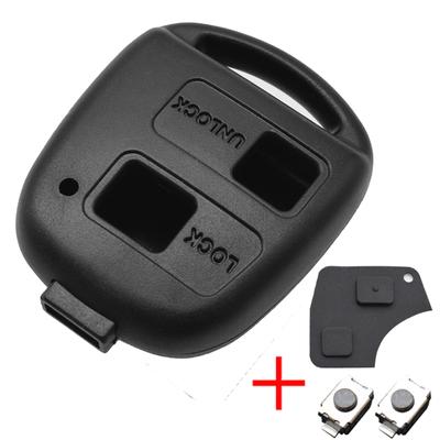 2-кнопочный чехол-переключатель с чехлом-брелком для Toyota RAV4 Yaris Prado Corolla Land Cruiser Previa Echo Tarago Alphard Pixis Rush
