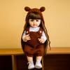 Новые милые куклы Reborn для маленьких девочек, 55 см, полностью силиконовые виниловые куклы KEIUMI, реалистичные куклы для новорожденных, игрушка Bebe Reborn, подарки на день рождения