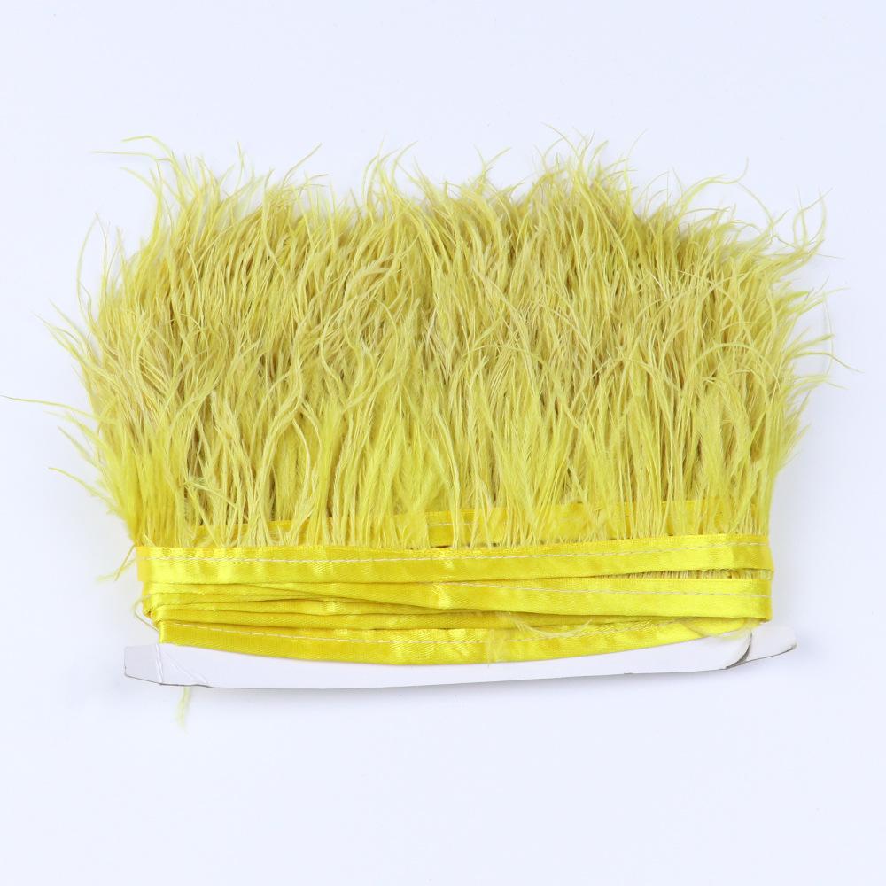 Край страусиных перьев 6-8 см, декоративные свадебные аксессуары, край вечернего платья 