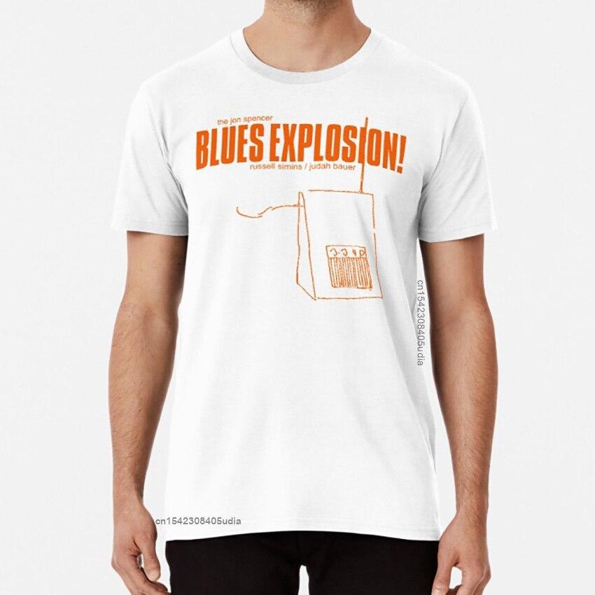 Jsbx Рубашка Футболка Бензопила Jon Spencer Blues Explosion Оранжевая Бензопила Russell Харадзюку Аниме Новые Топы Футболка