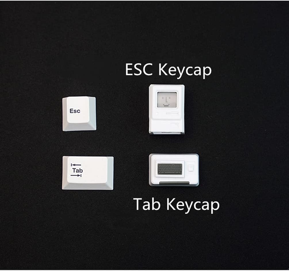 Nkomax Кастомные колпачки для клавиш Esc и Tab Магнитный и светопрозрачный дизайн Совместимы с большинством клавиатур Особенно совместимы с механическими