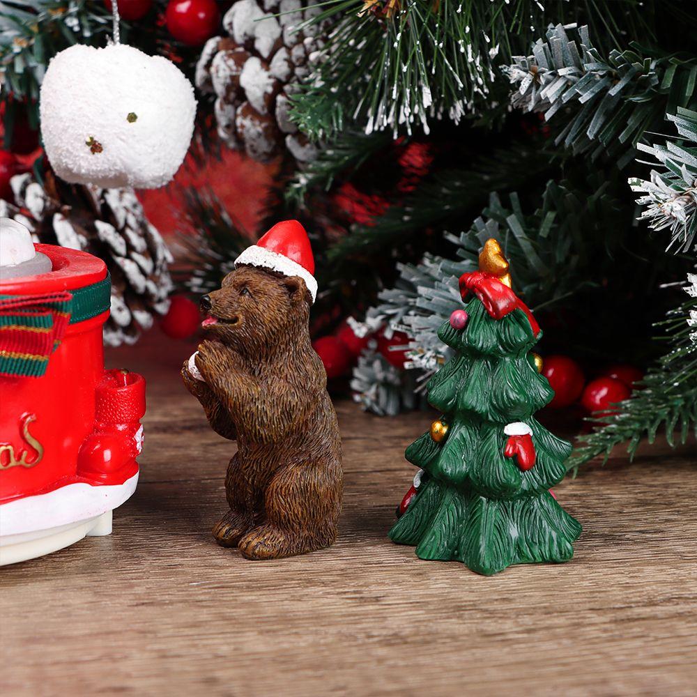 Garden Decor Xmas Tree Desktop Ornament Micro Landscape Christmas Miniatures Figurines Doll House