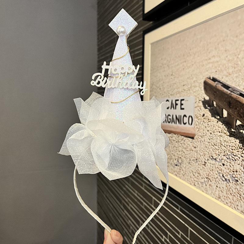 Ретро Лолита Плиссированная Кружевная Повязка на Голову и Заколка для Волос - Милые Детские Аксессуары для Волос