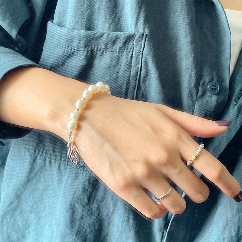 1 шт. Подарок девушке в стиле барокко, модные нерегулярные украшения, изысканные бусины, гетеросексуальный браслет с жемчугом в стиле барокко