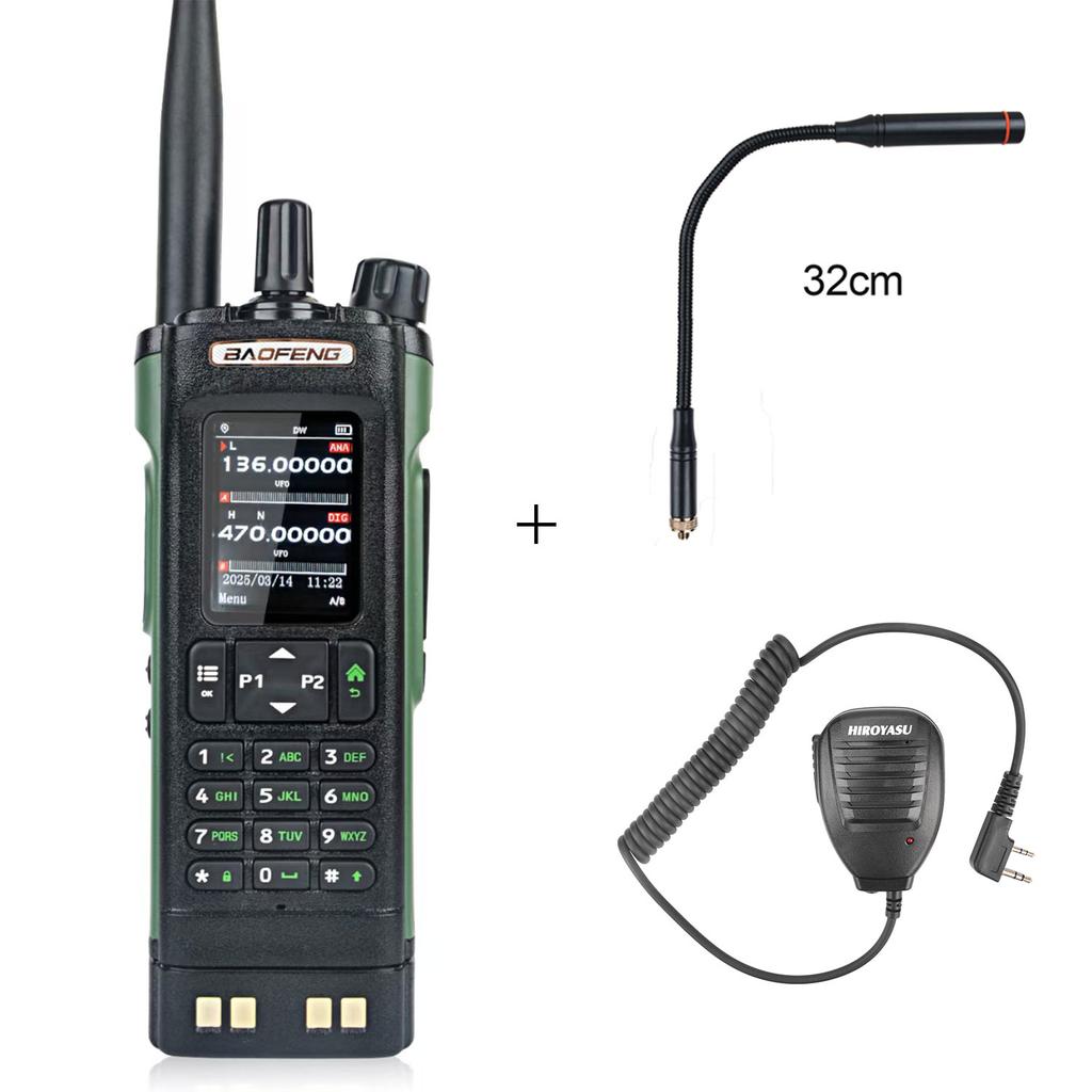 Baofeng DM-32 GPS DMR Цифровая Рация APRS Шифрование AES256 8 Вт Авиационный Диапазон FM 2M 70CM GMRS Двухдиапазонная Радиостанция DM-32UV