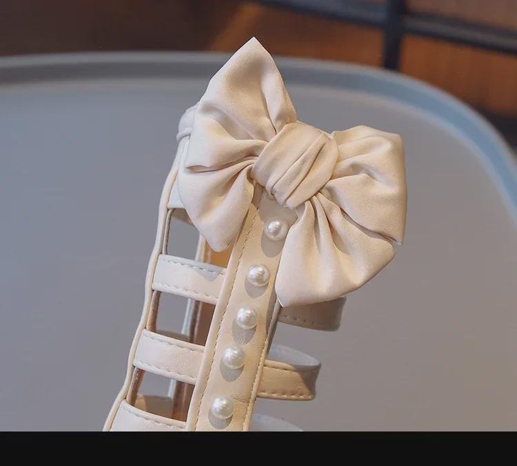 2023 Summer Fashion High-Top Roman Sandals for Girls - Stylish Princess Shoes for Older Children