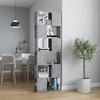 VidaXL Bookcase-Room Divider Concrete Grey 60x24x186 Cm