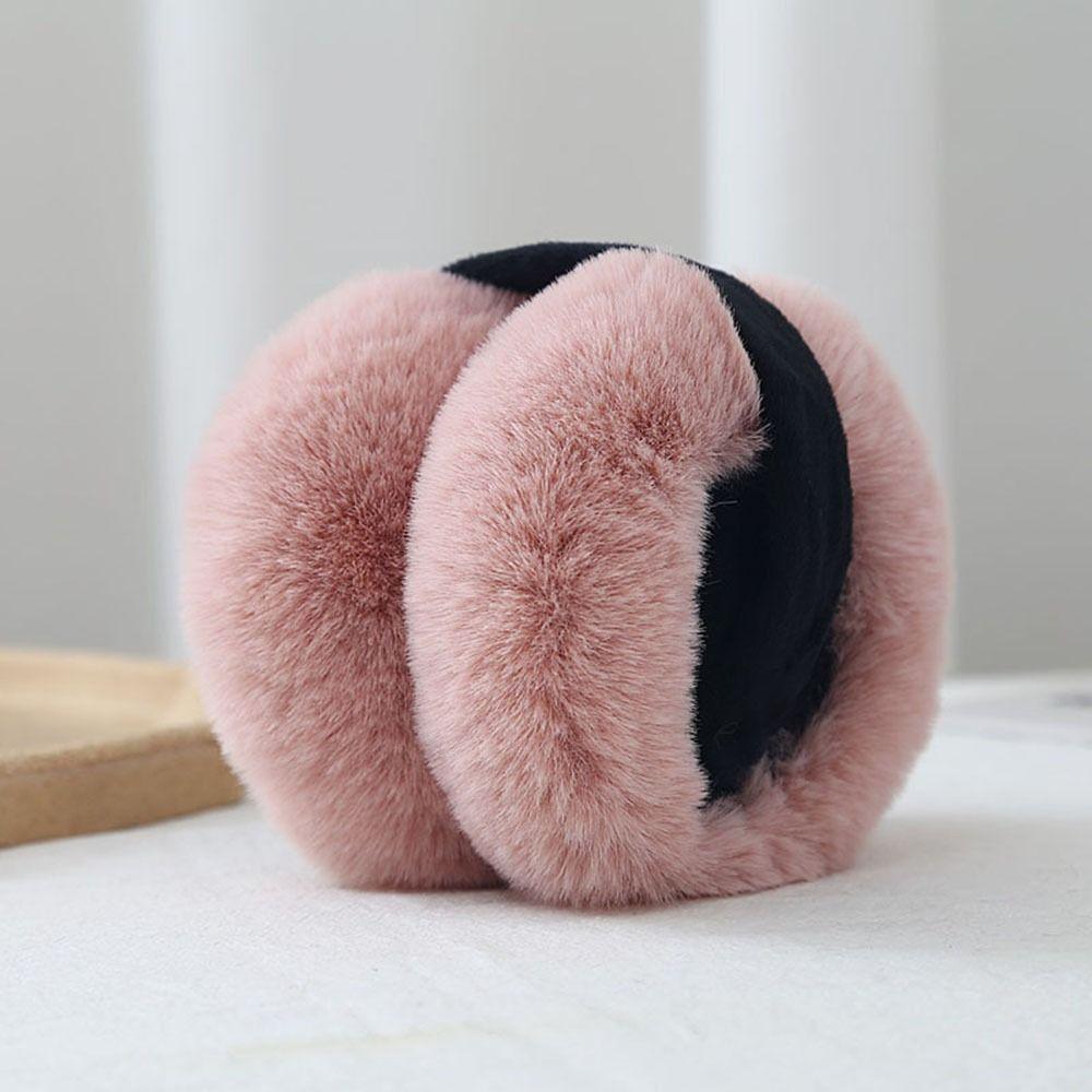 Складные наушники для женщин, зимние теплые наушники, корейская версия, студенческие наушники из искусственной кроличьей шерсти, утолщенные плюшевые наушники