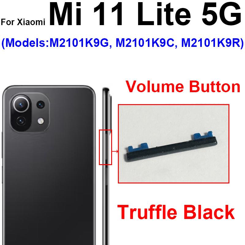 Кнопка питания, громкости, боковая кнопка для Xiaomi Mi 11 Mi 11 Pro Mi 11 Ultra Mi 11 Lite Mi 11 5G Ключевые детали переключателя управления питанием и громкостью