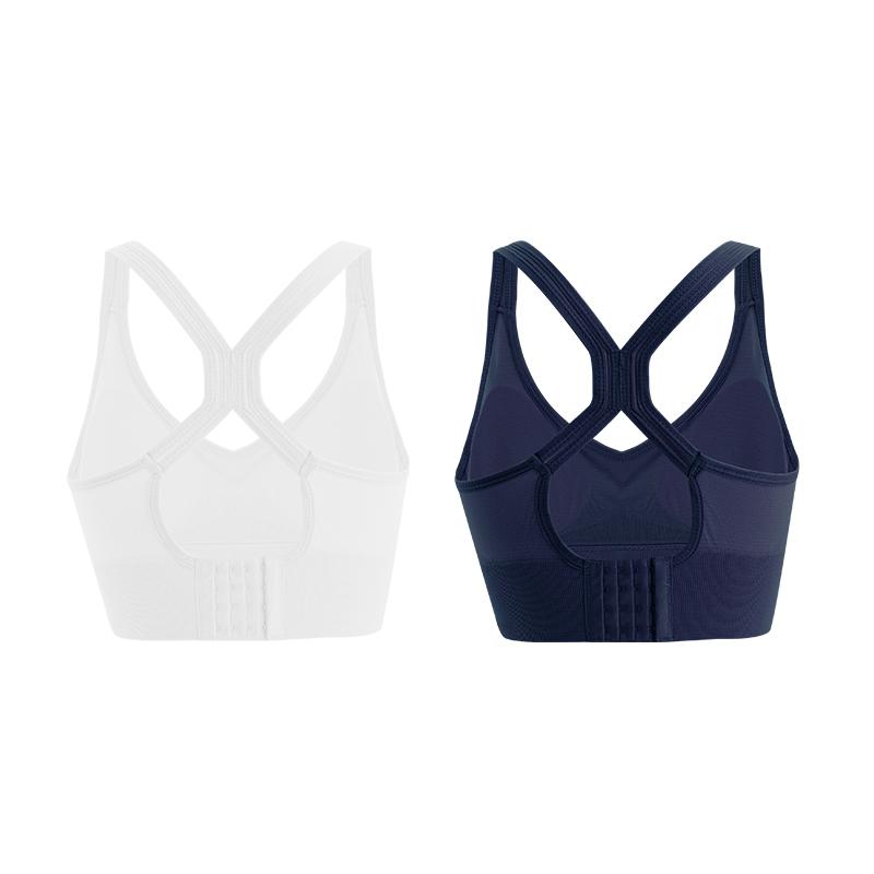 2 Pack Women's Breathable Sports Bra High Strength Support Underwear Jump Rope Running Yoga Braletter Summer Tank Top