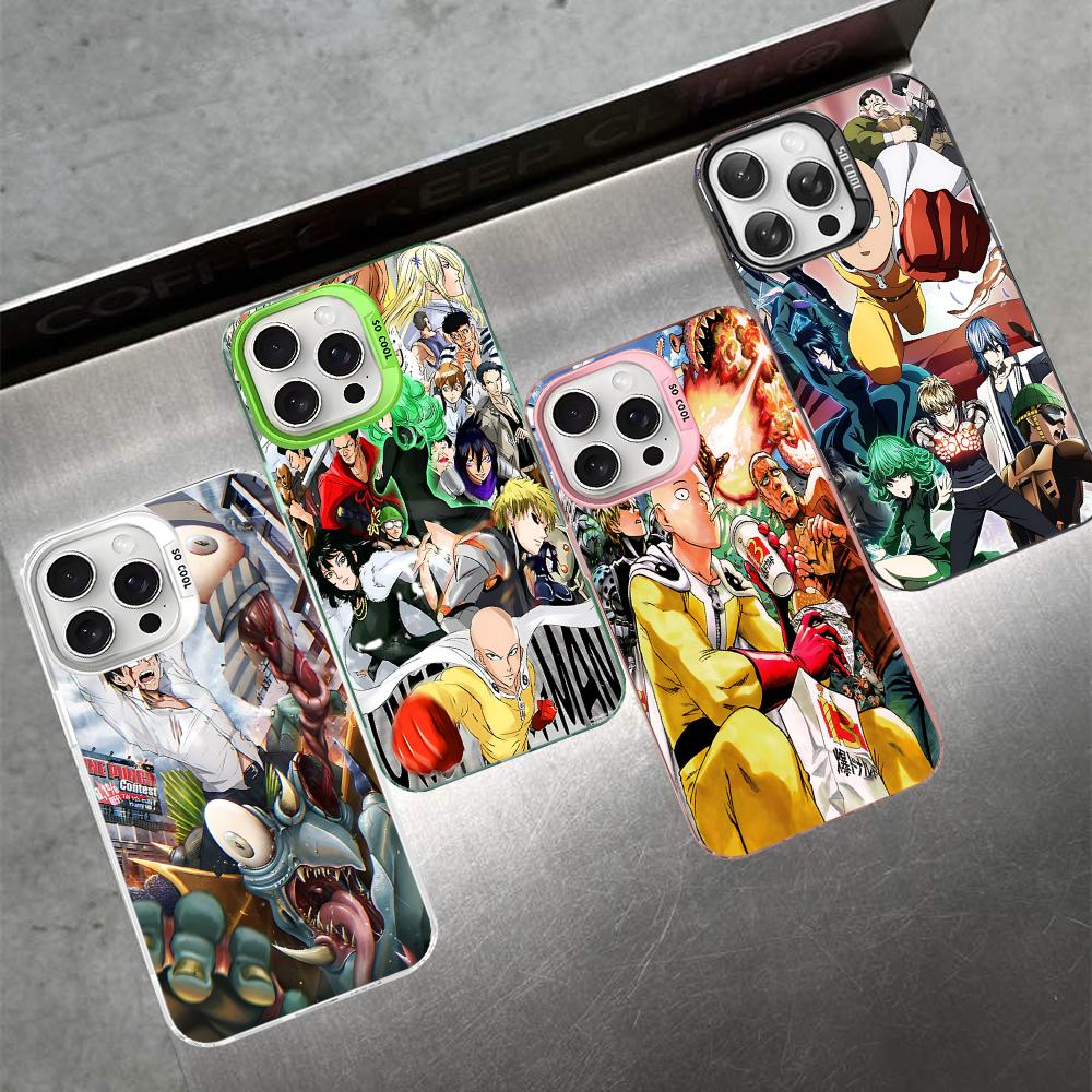 Чехол для телефона One Punch Man для iPhone 16 15 14 13 12 11 Pro Max X XR XSMAX 8 7 Plus Матовый противоударный задний чехол