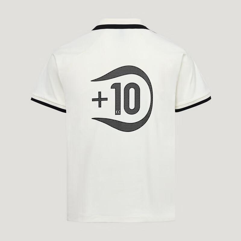 Adidas Unisex Three-Stripe Football-Style Printed Casual Polo Shirt