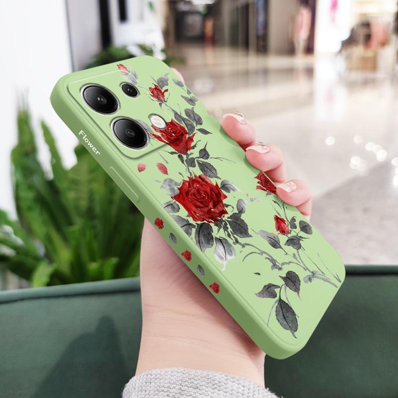 Изящный чехол с розой для Xiaomi Redmi Note 15 Pro Plus 4G 5G Силиконовый чехол