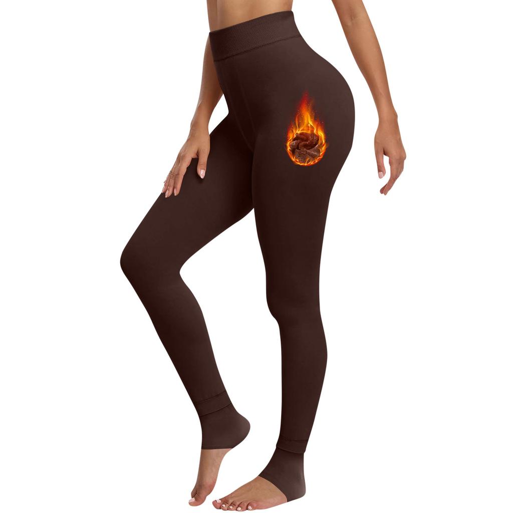 Женские модные однотонные брюки с утолщенной подкладкой, узкие брюки с высокой талией, теплые брюки