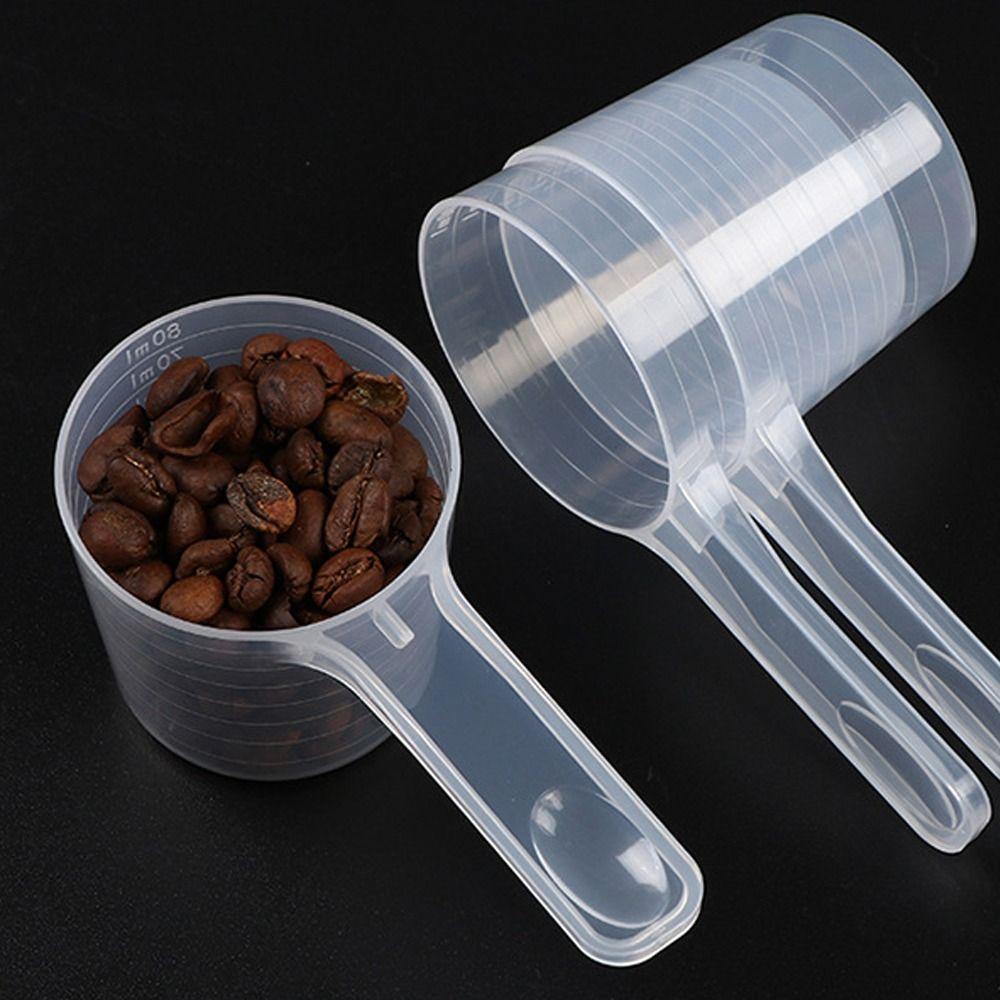 5pcs/set Transparent Flat-bottomed Spoon Plastic Measuring Spoon  Home Kitchen Baking Accessories