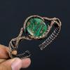 Amazing Copper Malachite Gemstone Handmade Copper Wire Wrap Jewelry Adjustable Cuff