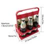 Portable Foldable Plastic Beer Rack Durable Cup Organizer Wine Rack Beer Bottle Holder Beverage Basket Reusable Cocktail Rack