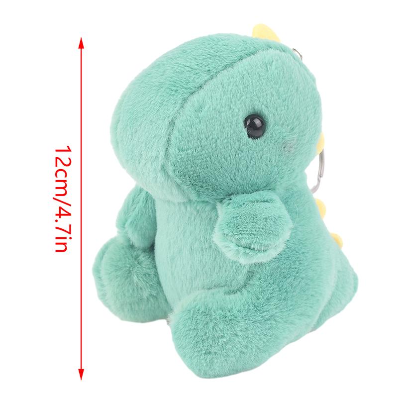 Cute Dinosaur Plush Toy Cartoon Doll Pendant Keychain Car Bag Key Ring Decor