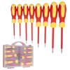 PENGGONG 9715 8PCS 500V Insulated Screwdriver Set, Magnetic Single-Head Insulated Screwdriver Set,