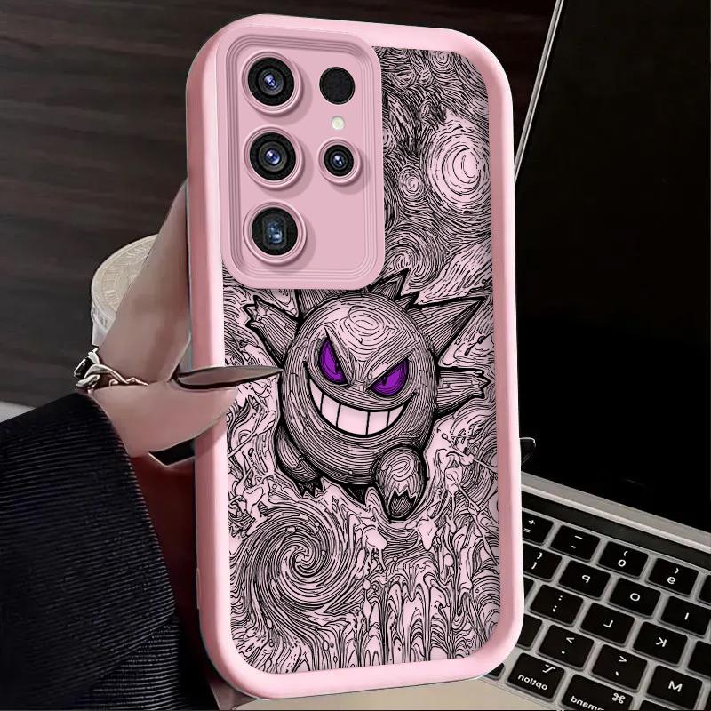 P-Pokemon Gengar Cool Case For Samsung Galaxy S24 S23 S25 Ultra S22 S21 Plus FE A56 A36 A26 A16 A06 A15 A25 A35 A55 5G Cover