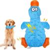 Duck Dog Toys, Blue Squeaky Dog Toys Interactive Dog Toy Durable Dog Chew Toys Dog Soft Toy with Crinkle Paper