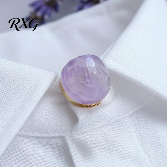 Decorative Pearl Buttons Button Covers, Ripples Detachable Clip on Covers Washable for Women Men Shirts Blouses Dresses & DIY Sewing Crafts
