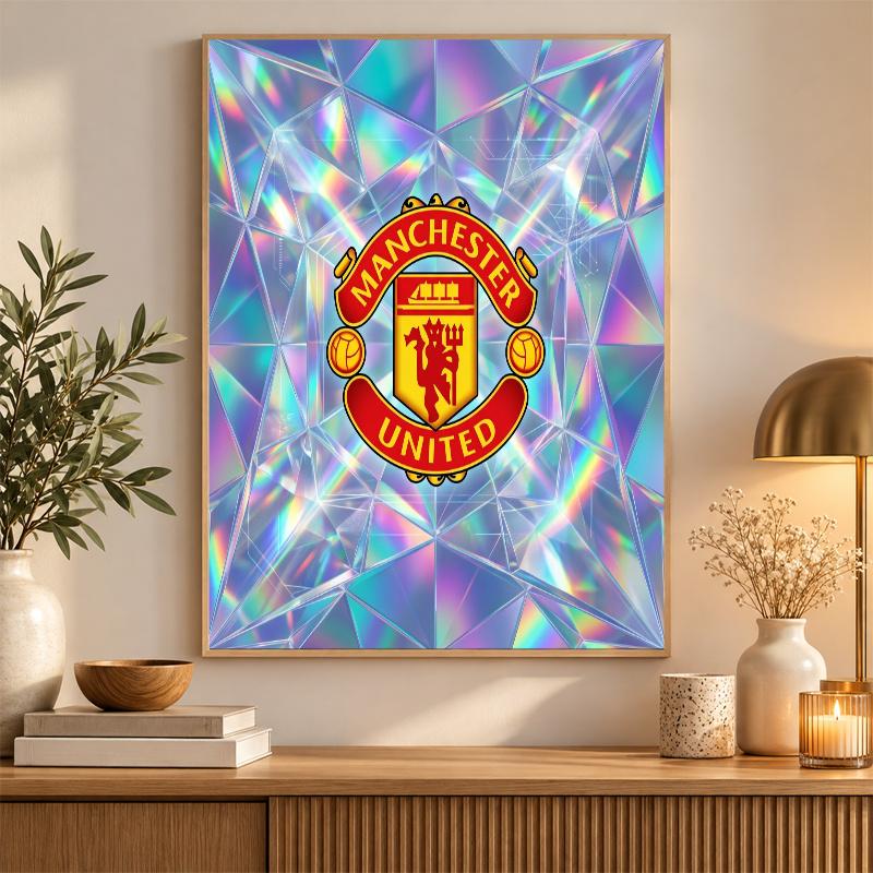 Manchester United Diamond Painting Kit 5D Full Drill DIY Diamond Mosaic Wall Art Home Decor