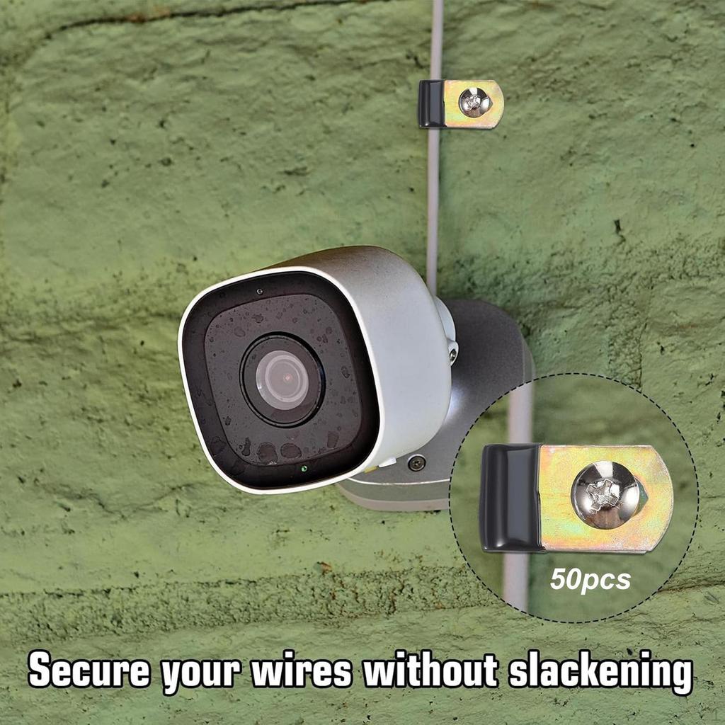 Cable Clamp Carbon Steel Wire Portable P Type Versatile Hold 1/4'' Wires Pipe Clamps for Home