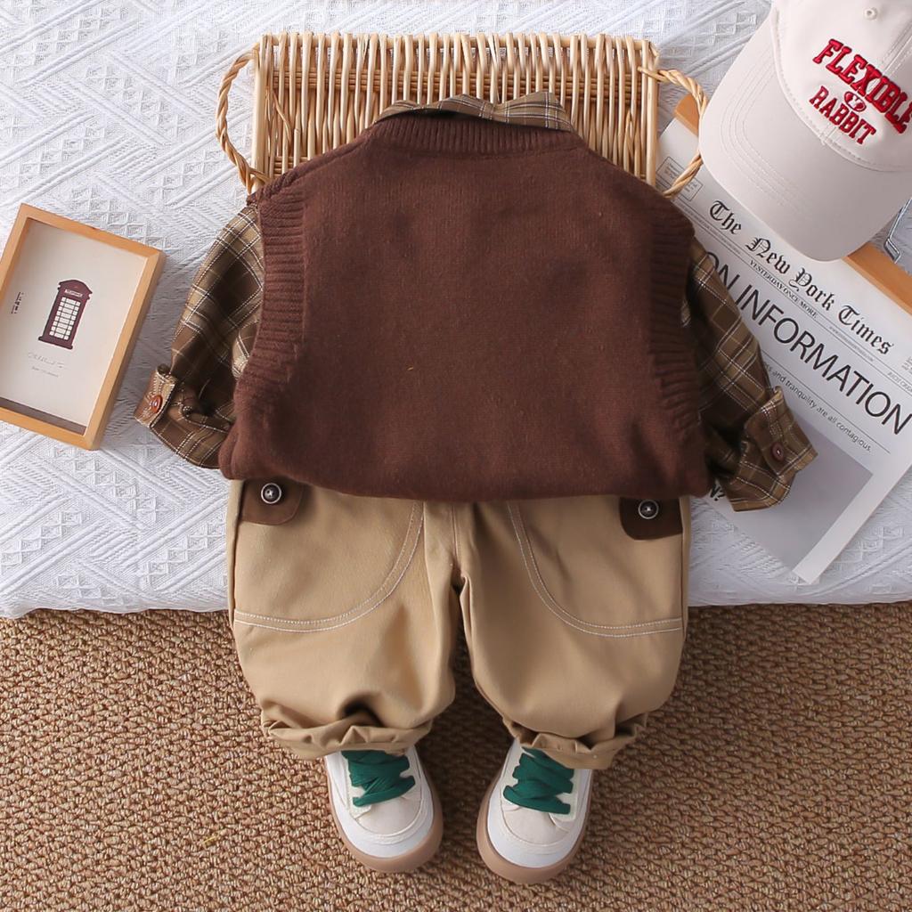 Детский повседневный комплект с длинным рукавом, удобные наряды для повседневной носки