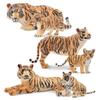 TOYMANY Набор из 6 фигурок тигров, Фигурки животных, Игрушки-тигры, Модели диких животных, Подходит для родителей и детей, Декор для дома, Реалистичные модели, Популярные игрушки,