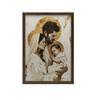 The Holy Family Poster: Love, Faith, Faithfulness Poster Holy Family: Love, Faith, Fidelity, 40X50 Cm, Gold Aluminum Frame, 230 Gsm Matte Paper