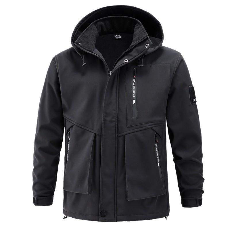Mens Winter Waterproof Windproof Thermal Insulated Hooded Outdoor Hiking Cycling Skiing Jacket Pants Set