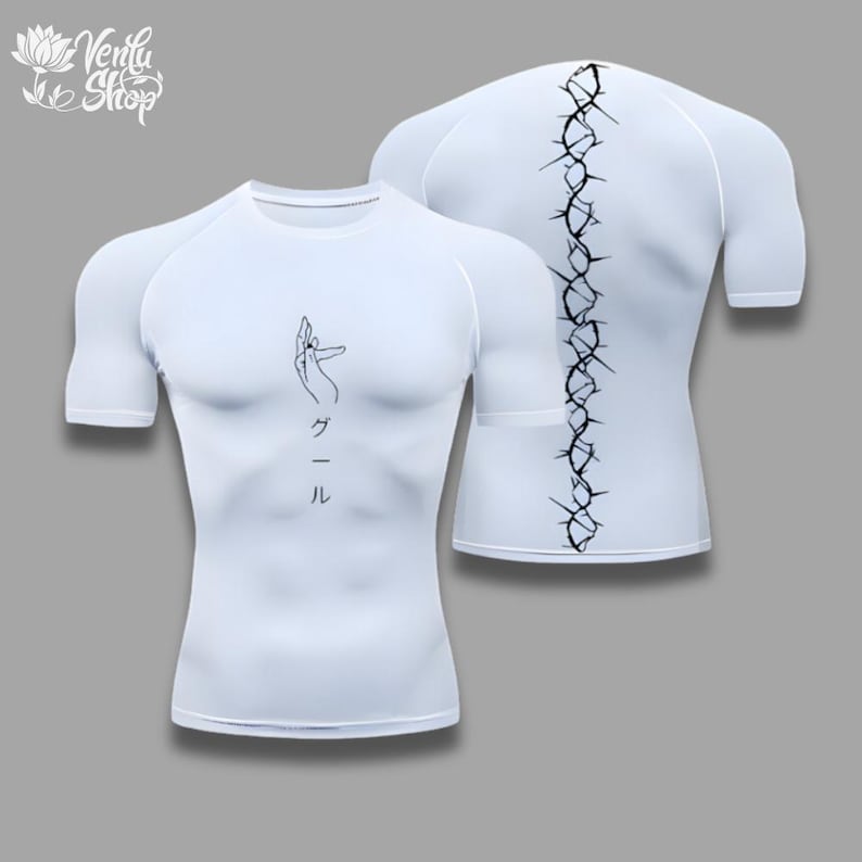 Компрессионная футболка Kaneki | Кен Канеки, Токийский гуль, аниме, спортзал, спортивная одежда, аниме-футболка, футболка с мускулами, компрессионное белье