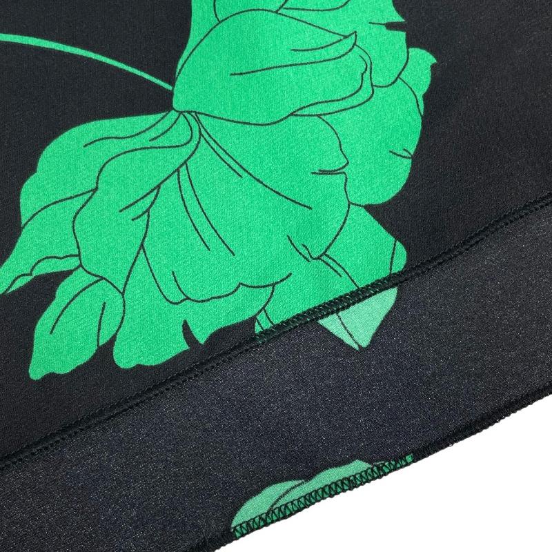 Весеннее элегантное облегающее женское повседневное платье с длинным рукавом, модное осеннее винтажное длинное платье с принтом и высокой талией, сексуальное вечернее платье А-силуэта 25943