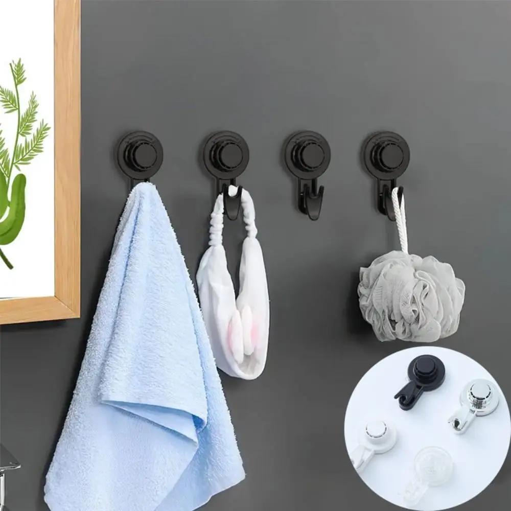 Powerful Suction Cup Hooks Heavy Duty Vacuum Suction Shower Hooks Storage Hanger Reusable Traceless Clothes Hook