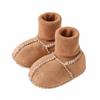 Thickened Baby Suede Leather Shoes Fleece-Lined Baby Winter Shoes  0-12 Months